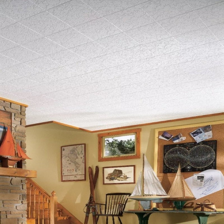 Armstrong Ceilings Grenoble 1 ft. x 1 ft. DropIn Mineral Fiber Ceiling